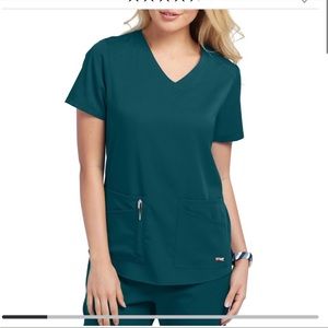 Grey’ Anatomy by Barco + Spandex Stretch. Bahama/Caribbean Blue